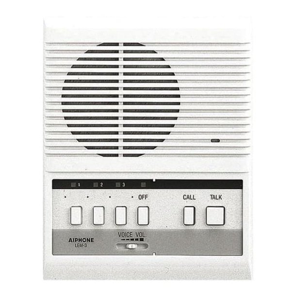 Intercomunicador Aiphone LEM-3 maestro con llamada selectiva para 3 unidades