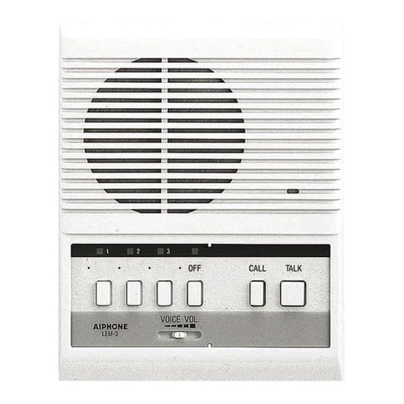 Intercomunicador Aiphone LEM-3 maestro con llamada selectiva para 3 unidades