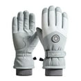 thumbnail image 2 of DPTALR Woman's Gloves Winter Outdoor Windproof Ski Riding Plus Velvet Double Layer Warm Gloves, 2 of 3