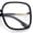 Black Gold, variant on SA106 Womens 70s Retro Geek Chic Butterfly Clear Lens Eyeglasses / Beige Gold