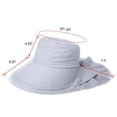 thumbnail image 3 of Waterproof Hat for Hiking UPF 50 UV Sun Protection Wide Brim Women's Flap/Light Grey, 3 of 8