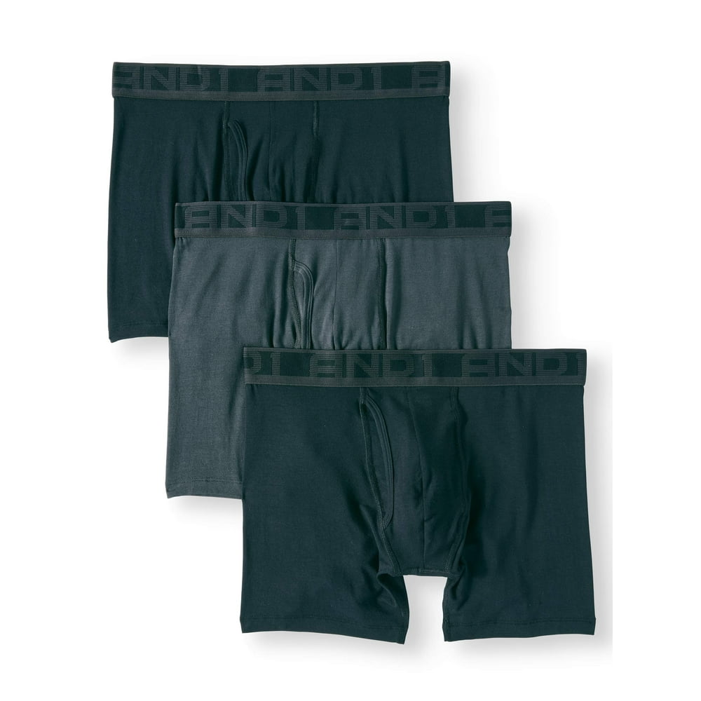 AND1 Men's Ultra Soft Modal Boxer Brief with Athletic Pouch, 3Pack