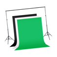 thumbnail image 2 of Soporte de fondo Baoblaze Sistema de fondo plegable profesional negro verde y blanco, 2 of 8