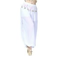 thumbnail image 3 of SWSMCLT Women's Dance Costume Lightweight Pants Dance Loose Fit Fringe Metal Bloomers Winter Hippie Belly White Small-Large, 3 of 5