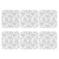 thumbnail image 2 of Pofeuu Hand Drawn Snake Print Leather Coasters Set of 6, Round Cups Mugs Mat Pad for Home Kitchen Heat Resistant Drink Coasters,Square, 2 of 7