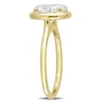 thumbnail image 3 of Everly Women's Created Moissanite 10k Yellow Gold Wedding Ring, 3 of 7