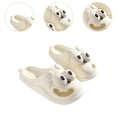 thumbnail image 6 of yotijay Big Eyed Dog Shaped Slippers Summer Casual Hole Shoes for Bathroom Birthday Gift White 38 to 39, 6 of 9