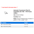 thumbnail image 2 of Automatic Transmission Filter Kit - Compatible with 1988 - 1990 Pontiac LeMans 1989, 2 of 2
