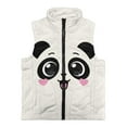 thumbnail image 4 of Uorisanigo Cute Panda Fleece Jacket Vest for Toddler & Kids Puffy Sleeveless Zip Front Jacket Warm Outwear Fashion Fall Winter Clothes Jackets Vests with Pockets 2-12 Years, 4 of 7