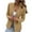 Khaki, variant on Somuwie Clearance Women's Solid Color Button Jacket Long Sleeved Hooded Casual Outwear