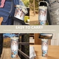 thumbnail image 7 of 30 Oz Tumbler Watercolor Pumpkin Tumbler with Lid and Straw, Birthday Gift Cup for Friend Women Men Coffee Travel Mug Thanksgiving Day Halloween Christmas Gift Water Bottle, 7 of 7