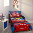 thumbnail image 1 of Juego de ropa de cama para niños pequeños Disney Cars Rusteze Racing Team, 4 piezas, 1 of 9