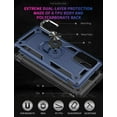 thumbnail image 5 of for Galaxy Note 20 Ultra Case (NOT Fit The Note 20) with HD Screen Protectors, Military-Grade Ring Holder Kickstand Drop Tested Shockproof Cover Case for Samsung Galaxy Note 20 Ultra (5G) Blue, 5 of 7