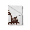 thumbnail image 2 of Alabama Soft Flannel Fleece Blanket, Vintage Style Alabama Map Outline on Weathered Background Image Print, Cozy Plush for Indoor and Outdoor Use, 50" x 70", Chestnut Brown and White, by Ambesonne, 2 of 6