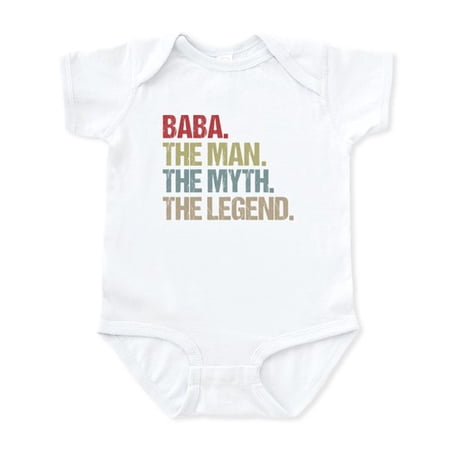CafePress - Baba The Man Myth Legend Father's Day Gift Idea - Cute Infant Baby Bodysuit Romper