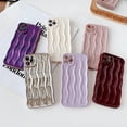 thumbnail image 2 of Compatible with iPhone 11 Pro Max Case Water Ripple Pattern Cute Curly Wave Frame Shape Shockproof Soft TPU Case for Women Girls Slim Phone Case (White), 2 of 12