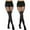 1 Grid + 1 Suspender, variant on Manzi Faux Thigh High Fishnet Stockings for Women Opaque Pantyhose Mock Suspender Tights