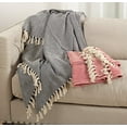 thumbnail image 2 of Fennco Styles Sevan Collection Soft 100% Cotton Diamond Weave Throw Blanket, 50" W x 60" L (Red), 2 of 2