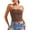 Coffee, variant on 2026 Women's Sexy Crop Top, Strapless Bandeau Tube, Sleeveless Backless Tank, Vest Casual Wear