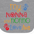 thumbnail image 4 of Inktastic My Nonna and Nonno Love Me Grandchild Boys or Girls Baby Bib, 4 of 4