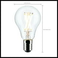 thumbnail image 2 of Satco 5.5 Watt A15 LED - Clear - Candelabra Base - 2700K - 450 Lumens - 2-Pack, 2 of 6