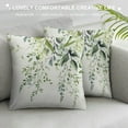 thumbnail image 3 of COMIO Floral Spring Pillow Covers Vintage Wild Flowers Decor Sage Green Throw Pillows Leaves Outdoor Farmhouse Wildflower Plant Decorative Cushion for Couch Bed Sofa, 3 of 5