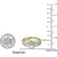 thumbnail image 2 of 1.00 Carat (ctw) 18K White Gold Round Diamond Ladies Bridal Engagement Ring With Matching Band Set 1 CT, 2 of 3
