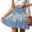 Blue B Skirts for Women, variant on Sales Today Clearance kttectoa Cute Leisure Ruffle Lace-up Beach Skirts Womens Fashion Solid Skirt Elastic Mid Waist Mini Skirt for Women Stylish Street