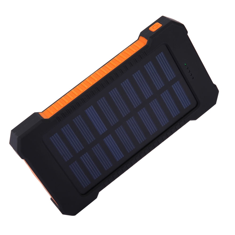 BigBlue 28W Solar Charger with Digital Ammeter and 10000mAh Power Bank 