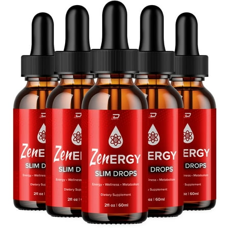 (5 Pack) Zenergy Metabolism Drops Liquid Supplement - Zenergy Drops, Zenergy Original Metabolic Support Supplement, Zenergy Drops Reviews (5 Month Supply)