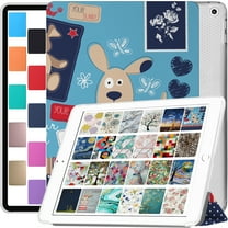 iPad Air 1st 2nd 9.7 5th 6th Inch [ Air 1 2 iPad 5 6 ] A1893 A1822 A1566 A1893 A1822 A1566 MD785LL/A MD788LL/A MD786LL/A MD789LL/A MD787LL/A Printed Cover Clear Transparent Back Shell - Puppy Friend