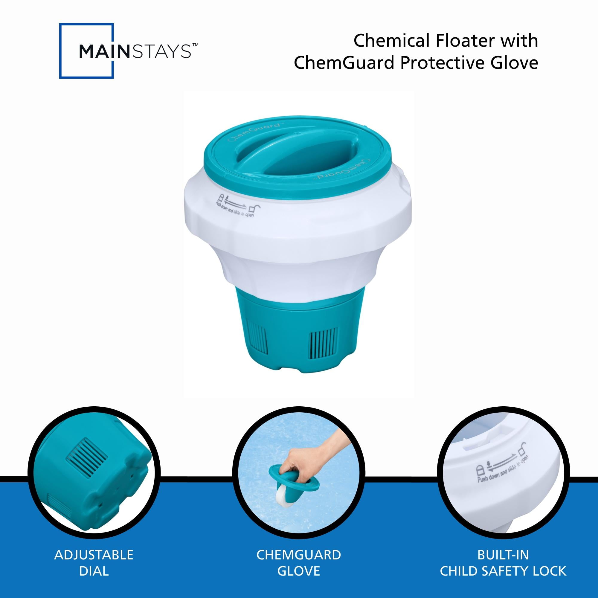 Mainstays Blue Floating Collapsible Pool Chlorine Dispenser for 3" Tablets