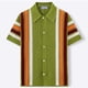 thumbnail image 5 of Ceisia Men's Summer Retro Stripe Open Knit Short Sleeve Button Down Cardigan Multicolor XL Gifts, 5 of 9