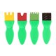 thumbnail image 1 of Juego de pinceles de espuma, pinceles de esponja para pintura acrílica, tinción, manualidades de bricolaje, pez pequeño verde EVA, 1 of 5