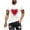 White, variant on TFEOQRY Valentine's Day Sport Fitness T-Shirt for Men Heart Printed Short Sleeve Round Neck Shirt Tops Olive Green