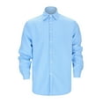 thumbnail image 5 of Men's Casual Long Sleeve Solid Color Knit Shirt Button Up Comfortable Leisure Top Stylish Breathable Soft Fabric Men's Tops T-Shirt Casual Crew Neck Loose, 5 of 8
