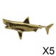 thumbnail image 1 of 5xBrass Shark Sculpture Photo Props Mini único Para El Hogar, Oficina, Escritorio, Casa De Té, 1 of 10