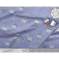 thumbnail image 3 of Soimoi polyester Crepe Fabric Gift Box & Hanging Ribbons Party Print Sewing Fabric Yard 52 Inch Wide, 3 of 3
