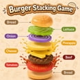 thumbnail image 4 of WonderStone Wooden Play Food Set for Kids, Pretend Hamburger Toy Set with Menu & Tray, Play Kitchen Food for Toddlers 3+, Gift for Girls and Boys, 4 of 8