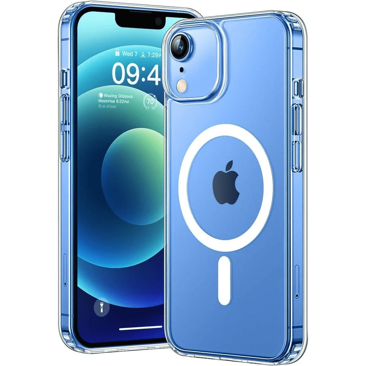 Entronix Magnetic Clear Case Designed for iPhone XR, Hard Back Cover