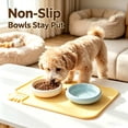 thumbnail image 4 of Silicone Pet Feeding Mat for Dogs and Cats, Non Dog Bowl Mat with Raised Edge Lip, Waterproof Placemat for Floor Carpet, Spill Proof Dishwasher Safe Tray for Pet Food Water 18.7x13.5Inch, 4 of 6