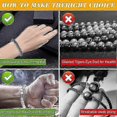 thumbnail image 4 of 3 Pack Stop Smoking Bracelet, Black Gallstone Magnetic Anti-smoking Bracelet, Stylish And Versatile, Smoking Anti-anxiety Bracelet Men And Women, Heal, 4 of 5