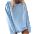 thumbnail image 1 of WEAIXIMIUNG Maternity Shirts for Women Long Sleeve Women Tops O Neck Daily Fashion Sweatshirt, 1 of 8