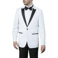 thumbnail image 1 of Giorgio Fiorelli Men’s G47815/5A One Button Modern Fit Two-Piece Peak Lapel Tuxedo Suit Set - White - 50L, 1 of 5
