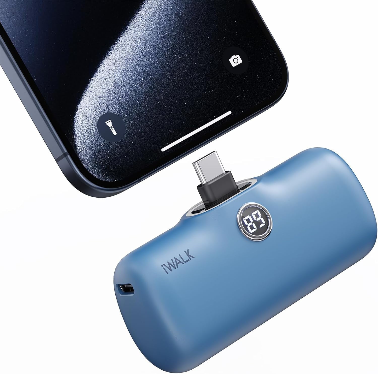 RGHJAR-USB-C Portable Charger for iPhone 15/16, Mini 20W 4,800mAh Wireless Power Bank Fast Charging Travel Battery Pack Compatible with iPhone 17/16/15/15 Plus/15 Pro/15 Pro Max, Andriod Phone Samsun