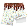 thumbnail image 4 of Gubotare Big Boys Swim Shorts Ice Cream Boy Swim Trunks Waffle Or Cone Quick Dry Bathing Suit Swimsuit,Toddler Beach Board Shorts Summer Swimwear (Coffee,Size 6-7 Years), 4 of 4