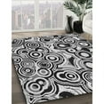 thumbnail image 2 of Ahgly Company Indoor Round Patterned Charcoal Black Novelty Area Rugs, 3' Round, 2 of 6