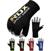RDX Boxing Hand Wraps Inner Gloves for Punching - Half Finger Elasticated Bandages Under Mitts Fist Protection - Great for MMA, Muay Thai, Kickboxing, Martial Arts Training & Combat Sp