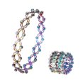 thumbnail image 1 of Pulsera Ajustable Para Mujer 2 En 1 Anillo Retráctil Pulsera Regalo De Joyería Para Mujeres Amantes Mamás Scienceny AP007347-01, 1 of 6