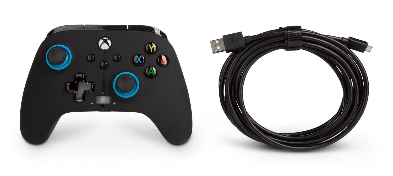 Verbesserter kabelgebundener PowerA-Controller für Xbox – Blue Hint